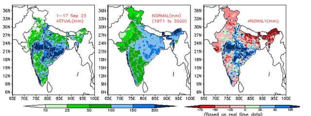 Monsoon rains in September spreads wings after a dull performance in August