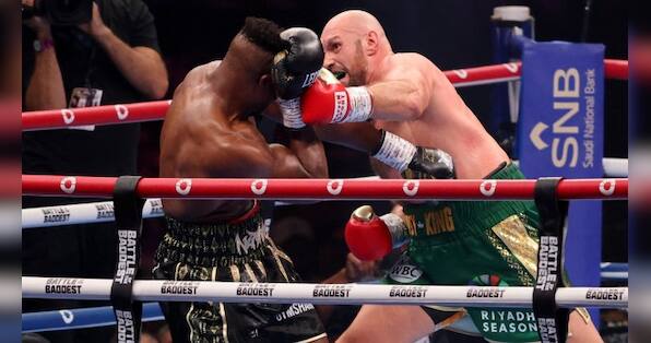 Tyson Fury wins split decision against MMA fighter Francis Ngannou