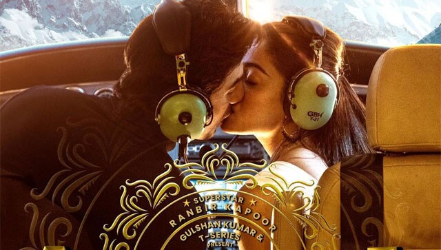 Ranbir Kapoor, Rashmika Mandanna lock lips in latest song poster ‘Hua Main’