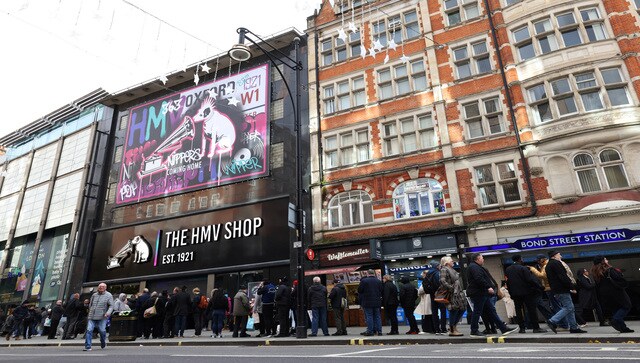 UK music retailer HMV returns to Central London iconic retailer it had left owing to American sweet shops
