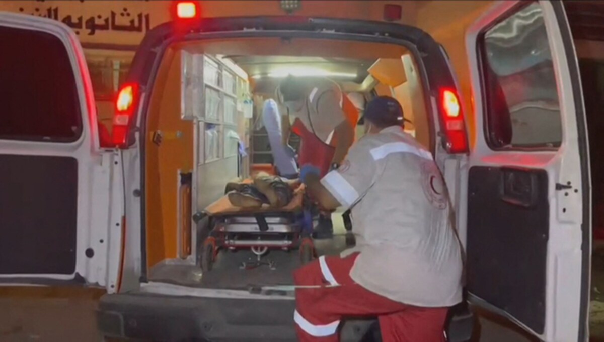 IDF strikes an ambulance convoy. Gaza health officials says it was carrying  the wounded, Israel says they were militants.