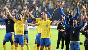 Cristiano Ronaldo is fuming! Al-Nassr star denied three penalties in first  half of Champions League clash against Shabab Al-Ahli as he tells officials  to 'wake up!