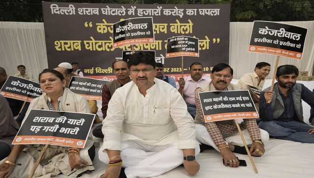 delhi bjp protest