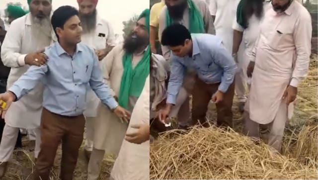 WATCH: Punjab farmers asked to stop burning stubble forced government official to light it