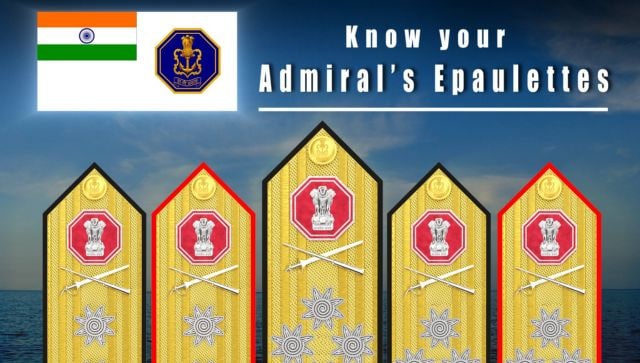 Indian Navy unveils new design for admirals’ epaulettes