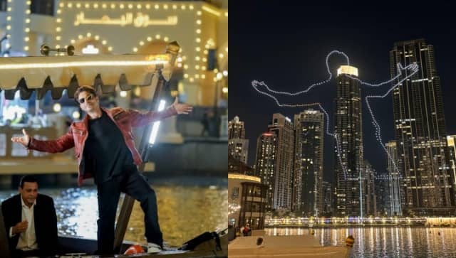 Ahead of Shah Rukh Khan’s Dunki release, drone show lights up Dubai with his signature pose