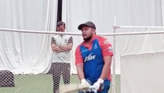 Watch: Prithvi Shaw bats in nets at National Cricket Academy following injury lay-off