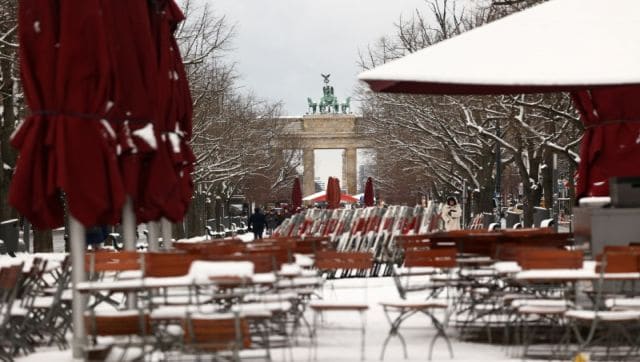 How harsh winter weather has halted travel across Europe