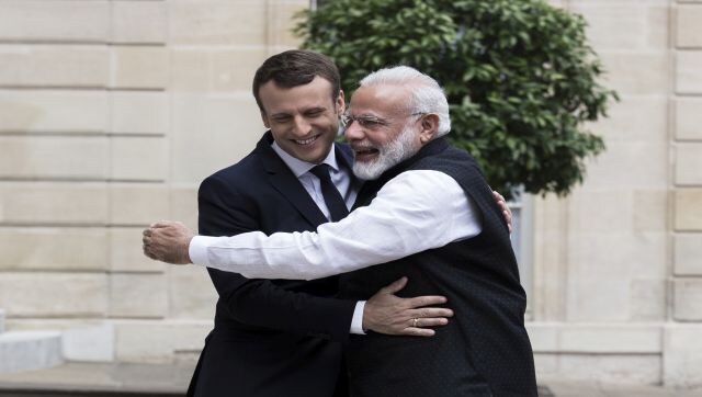 Driven By Pursuit Of Strategic Autonomy Modi Macron Take India France   Trump Modi Hug 