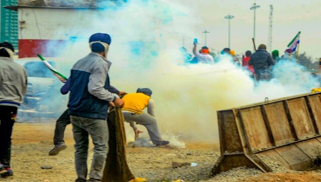 How drones air-dropped tear gas on protesting farmers at Shambhu border