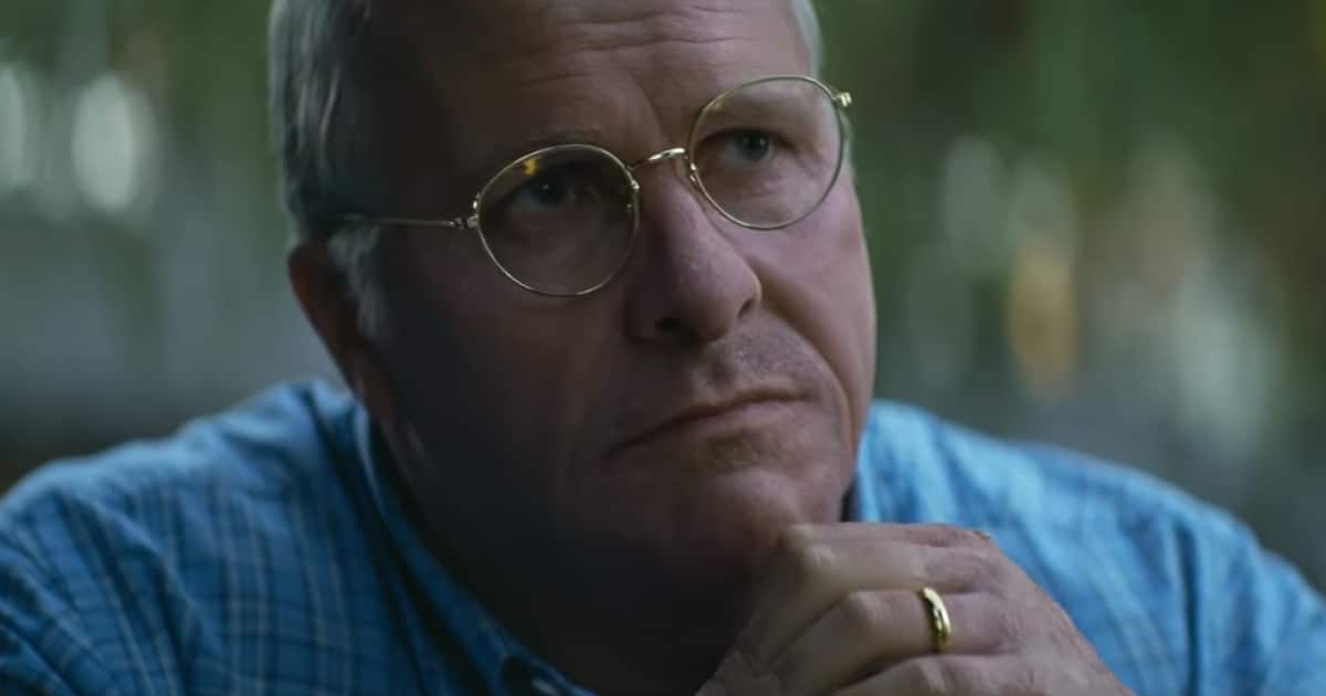 Christian Bale in a still from Vice