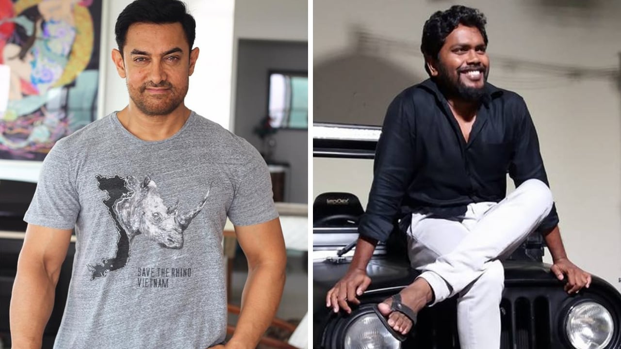 Aamir Khan (left); Pa Ranjith. Images via Facebook