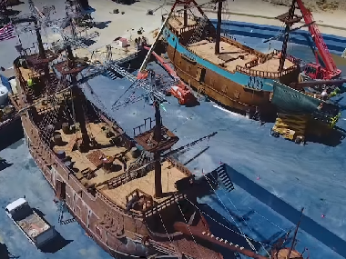 Watch: Thugs of Hindostan behind the scenes video shows the elaborate process behind creating life-size ships Watch: Thugs of Hindostan behind the scenes video shows the elaborate process behind creating life-size ships