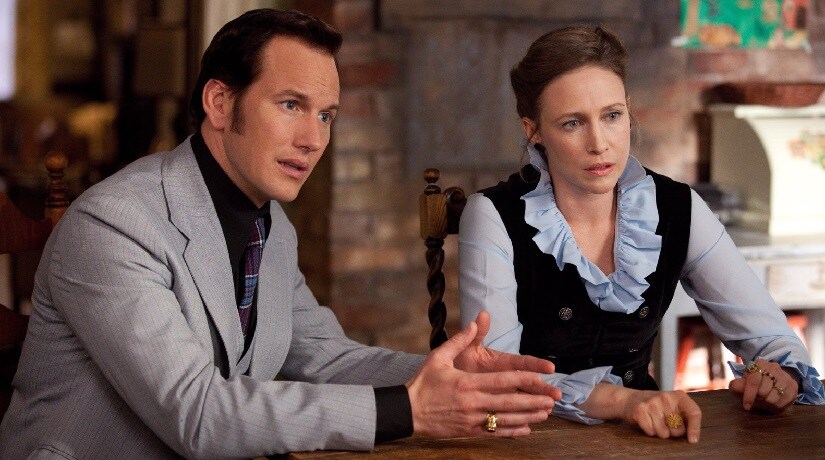 Patrick Wilson and Vera Farmiga. Twitter @DiscussingFilm