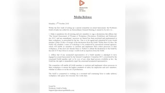 Producers Guild of India calls meeting for amendment of by-laws to ensure safe working environment for women