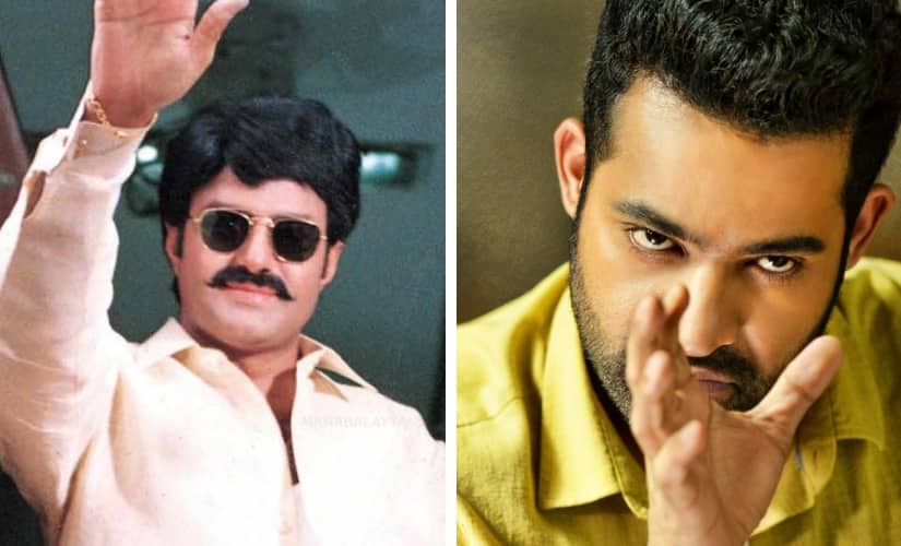 సమరసింహా రెడ్డి మరియు అరవింద సమేత చిత్రాల నుండి స్టిల్స్, రాయలసీమ ఫ్యాక్షనిజం యొక్క సినిమాటిక్ వర్ణనను చూపుతాయి.