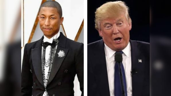 Pharrell Williams sends legal warning to Donald Trump for playing 'Happy' in rally post Pittsburgh shooting