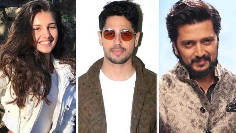 Tara Sutaria, Sidharth Malhotra, Riteish Deshmukh in Milap Zaveri’s next. Image from Facebook