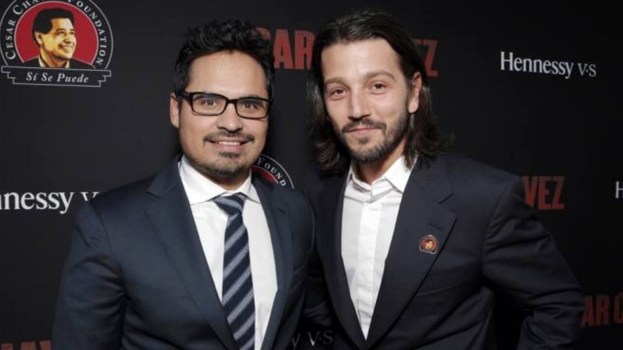 Narcos stars Michael Pena and Diego Luna. Image via Facebook