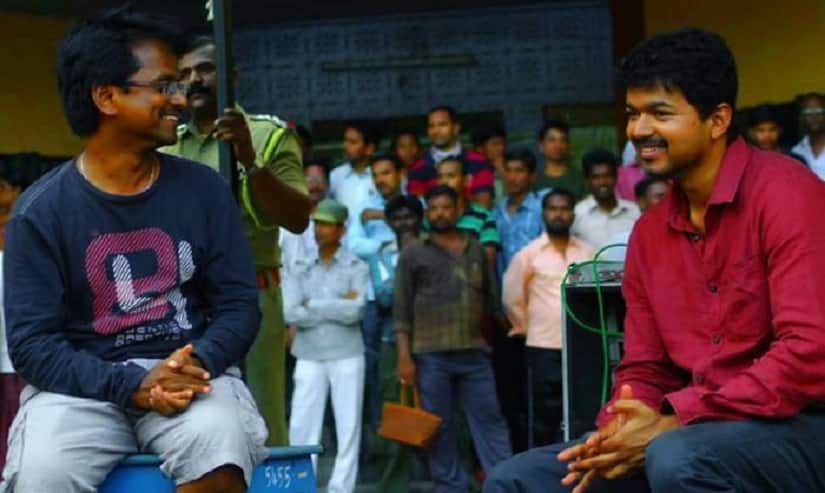 AR Murugadoss and Vijay. Facebook