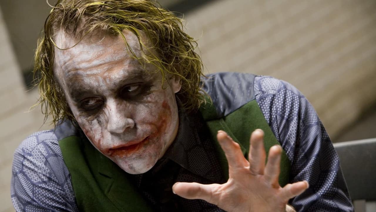 Heath Ledger played the facially-scarred villain Joker in The Dark Knight. Facebook