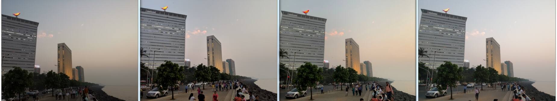 Sunset Landscapes. L to R: Mate 20 Pro, Pixel 3XL, iPhone XS, Note 9