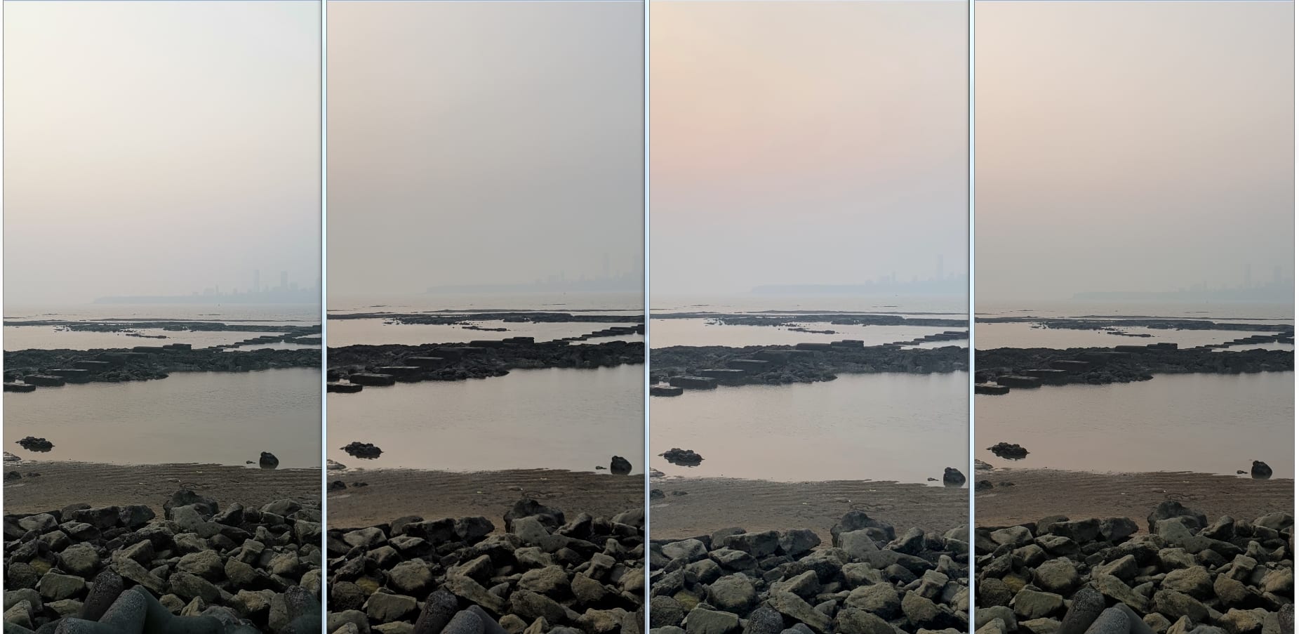 Evening Landscapes. L to R: Mate 20 Pro, Pixel 3XL, iPhone XS, Note 9