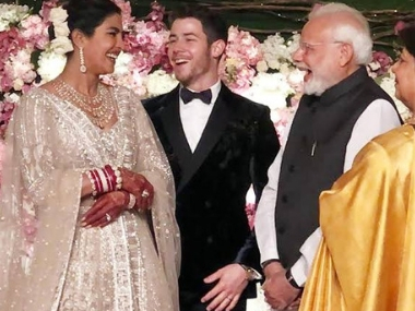 Narendra Modi congratulates Priyanka Chopra, Nick Jonas on their wedding; actress thanks PM for attending reception Narendra Modi congratulates Priyanka Chopra, Nick Jonas on their wedding; actress thanks PM for attending reception