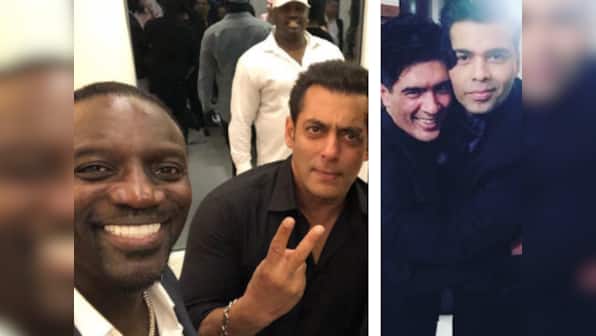 Salman Khan poses with Akon; Karan Johar, Kajol wish Manish Malhotra: Social Media Stalkers' Guide
