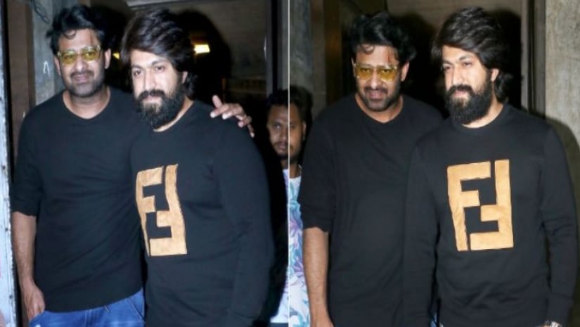 Prabhas spotted with KGF: Chapter 1 star Yash