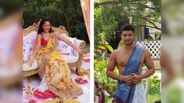Watch: Kannada actor Diganth and Aindrita Ray dance to Punjabi music at their haldi ceremony