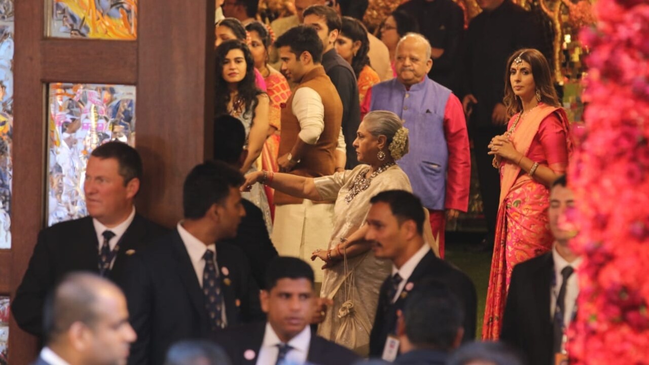 Jaya Bachchan at Mukesh Ambai's residence. Firstpost/Sachin Gokhale