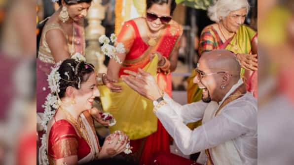 Raghu Ram, MTV Roadies creator, marries fiancé Natalie Di Luccio; Rannvijay Singha attends beach wedding