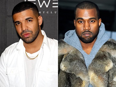 Kanye West accuses rapper Drake of threatening him and his family in a slew of tweets Kanye West accuses rapper Drake of threatening him and his family in a slew of tweets
