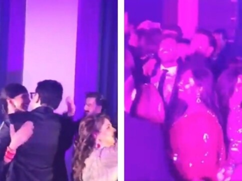 Ranveer Singh, Kartik Aaryan groove to 'Aankh Marey' from Simmba at Dinesh Vijan's wedding reception Ranveer Singh, Kartik Aaryan groove to 'Aankh Marey' from Simmba at Dinesh Vijan's wedding reception
