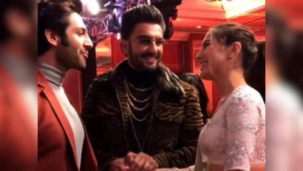 Watch: Ranveer Singh introduces Simmba co-star Sara Ali Khan to Kartik Aaryan in viral video