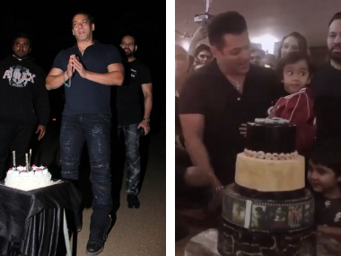 Salman Khan celebrates 53rd birthday in Panvel farmhouse; Katrina Kaif, Mouni Roy, Sushmita Sen attend bash Salman Khan celebrates 53rd birthday in Panvel farmhouse; Katrina Kaif, Mouni Roy, Sushmita Sen attend bash