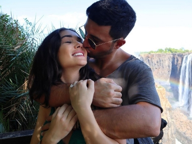 Amy Jackson announces her engagement to UK-based business tycoon George Panayiotou Amy Jackson announces her engagement to UK-based business tycoon George Panayiotou
