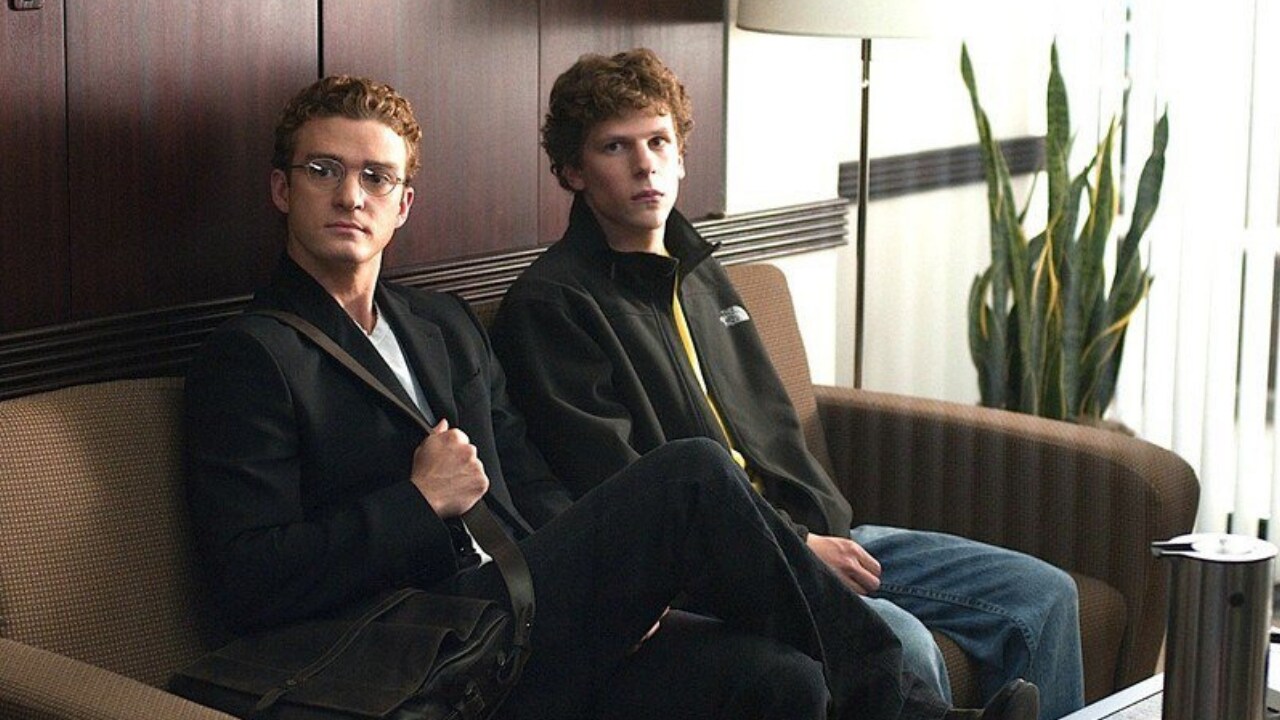 A still from The Social Network. Image via Twitter