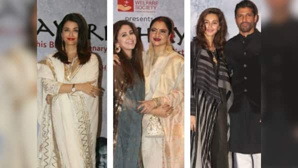 Aishwarya Rai Bachchan, Rekha, Vidya Balan attend Kaifi Azmi's birth centenary music event