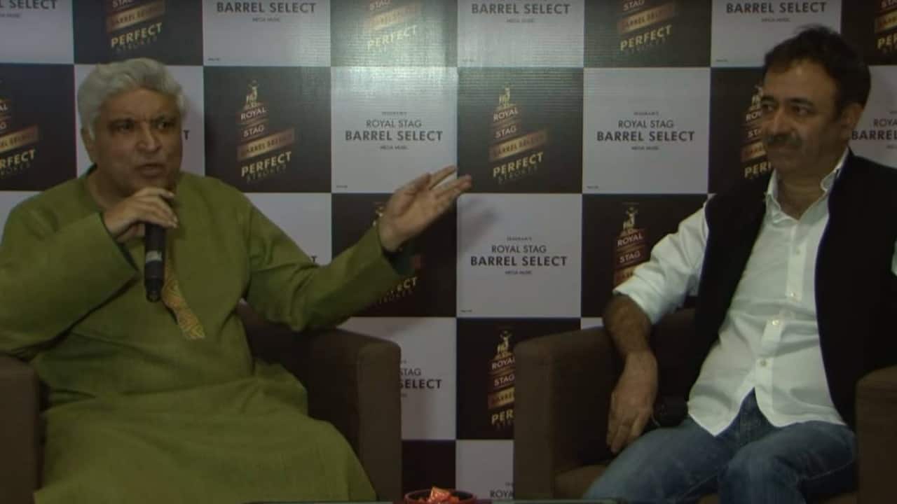 Javed Akhtar and Rajkumar Hirani. Image from Facebook