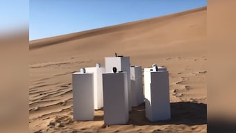 Toto Forever: Artist Max Siedentopf sets up installation in Namib desert which plays 'Africa' on 'eternal' loop