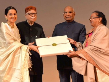 Manikarnika: Ram Nath Kovind attends special screening of Kangana Ranaut's film, felicitates cast and crew Manikarnika: Ram Nath Kovind attends special screening of Kangana Ranaut's film, felicitates cast and crew