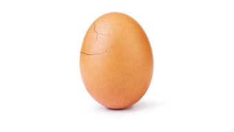 The egg that dethroned Kylie Jenner's post to become most liked Instagram picture has started to crack