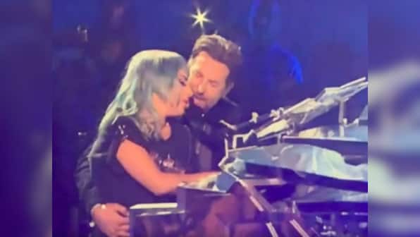 Bradley Cooper joins Lady Gaga in Las Vegas show for surprise duet on 'Shallow' from A Star Is Born