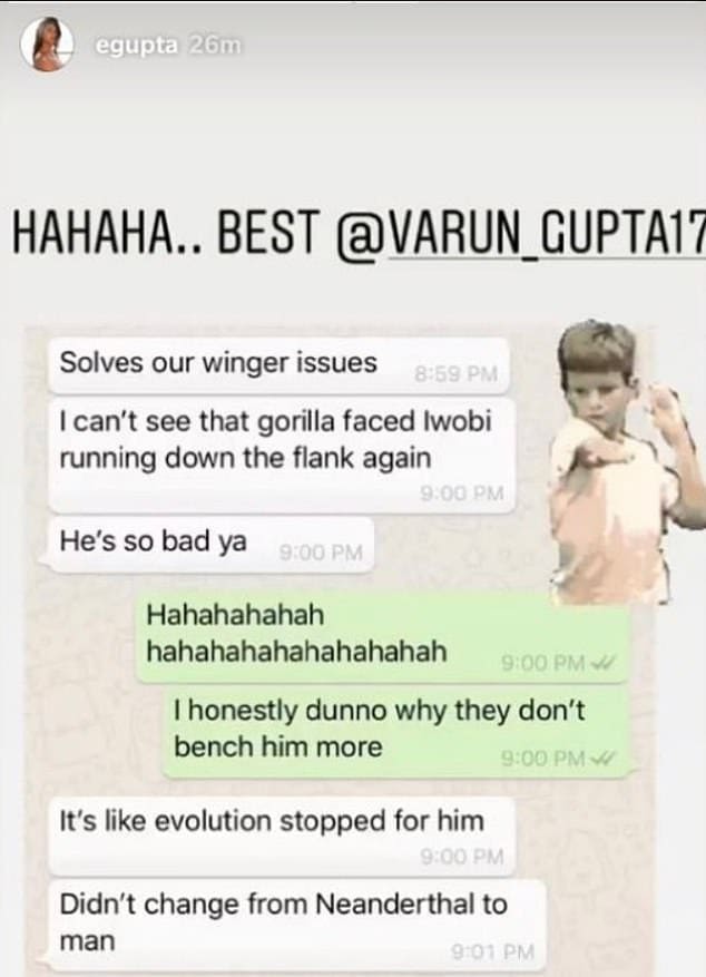 Esha Gupta's Instagram story. Instagram