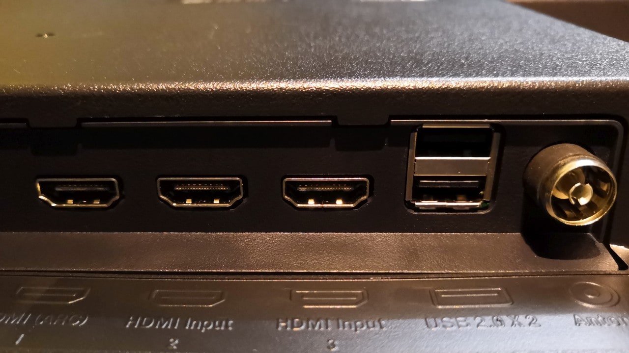 HDMI and USB ports.