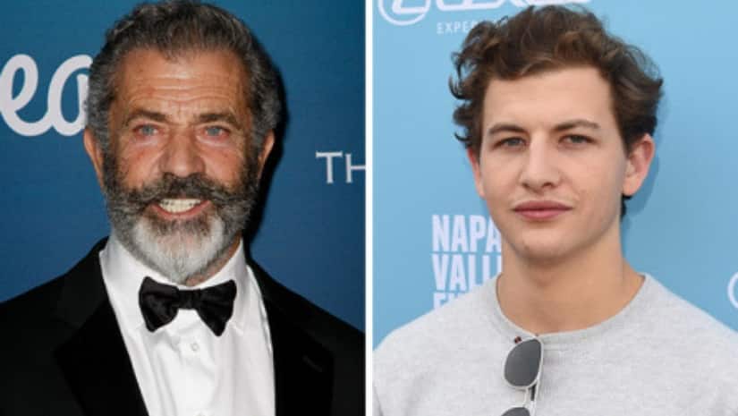 Mel Gibson (left) and Tye Sheridan. Image from Facebook