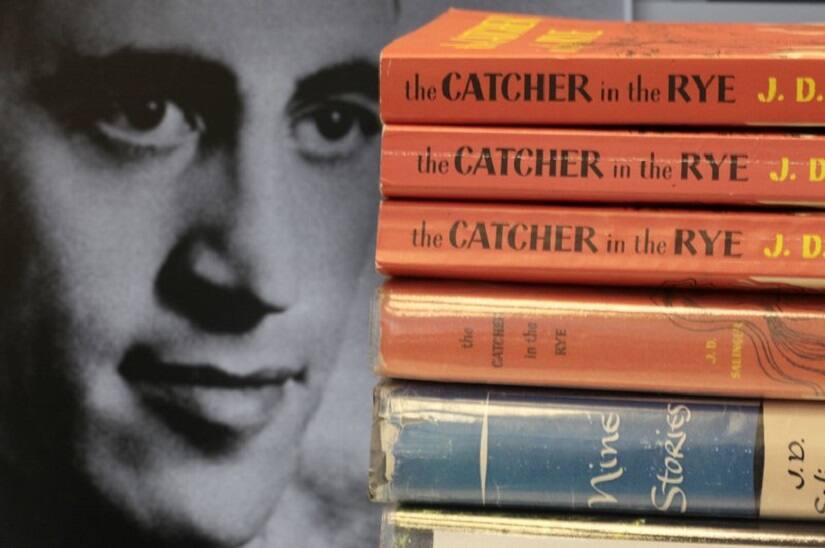 Copies of JD Salinger's classic novel 