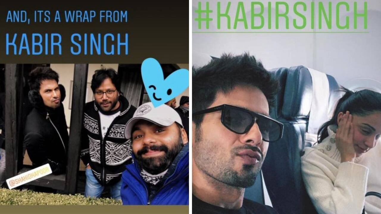 Instagram stories shared by Shahid Kapoor during Kabir Singh schedule. Instagram